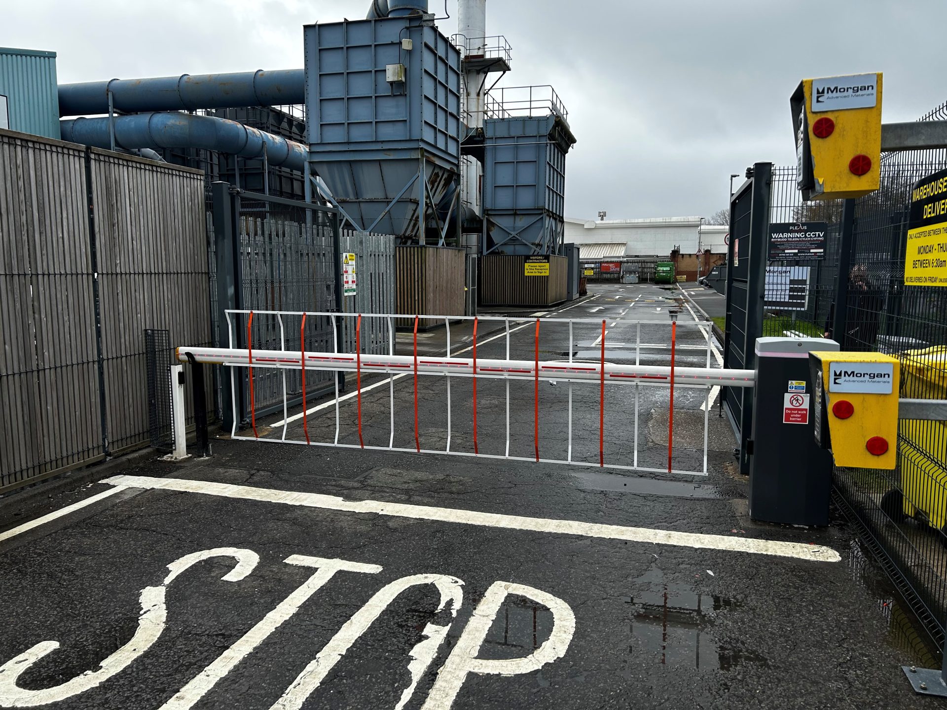 New Automated Barrier at Morganite, Swansea. - Plexus Fire & Security